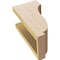 Ekena Millwork 5"W x 5"D x 10"H Wide Van Buren Rough Cedar Woodgrain TimberThane Corbel, Primed Tan CORUR05X05X10VANRCPR - alternate 5